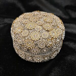Gold and Silver Decorative Trinket Box